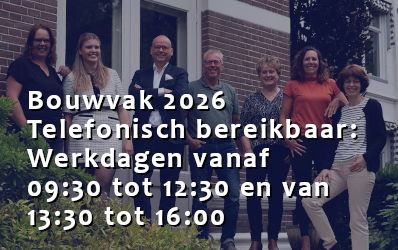 Openingstijden bouwvak 2026